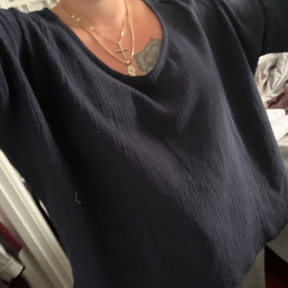 Nwt joie cotton oversized v neck - Picture 6 of 6